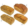 Glutenfreie Brotbox geschnitten, 4-fach sortiert