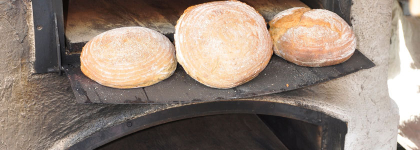 Auf Stein gebacken