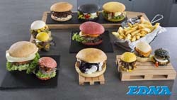 FF-Gourmet Burger rund, geschnitten