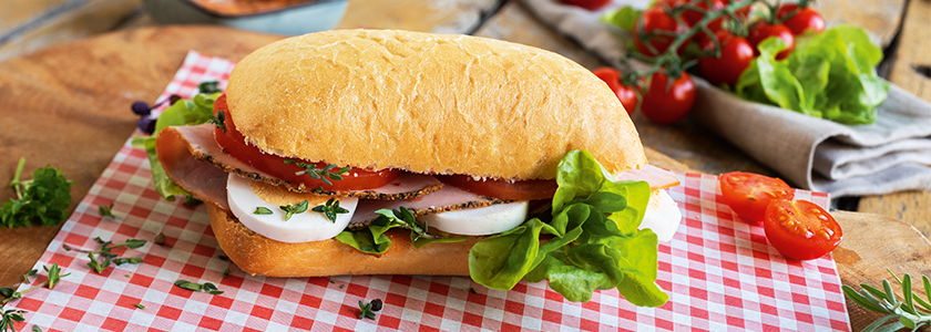 Ciabatta mit Schinken