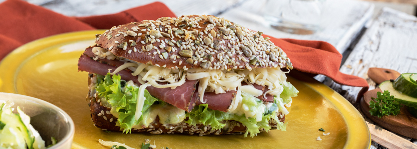 Vitalsandwich mit Pastrami