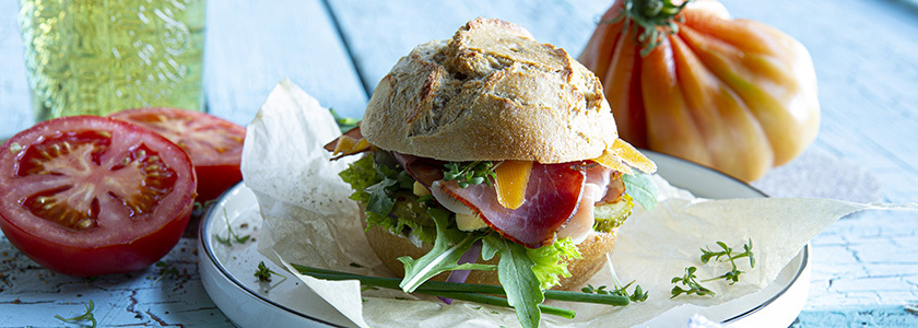 Bauernsandwich mit Eierhäckerl