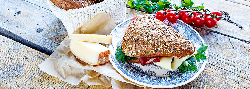 Kutscher Sandwich mit Schinken