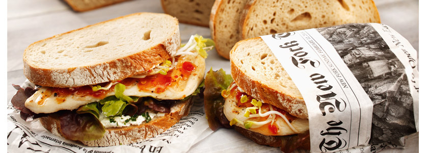 Hausbrot mit scharfem Hähnchensteak