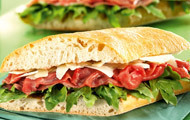 Ciabatta mit Pfeffer-Carpaccio