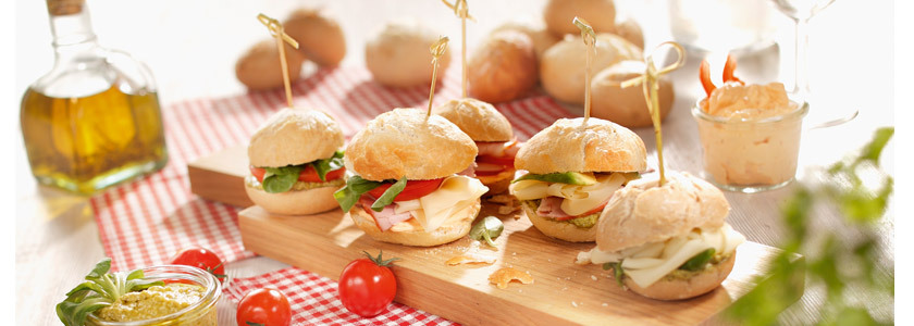 Dip Balls mit Schinken, Käse