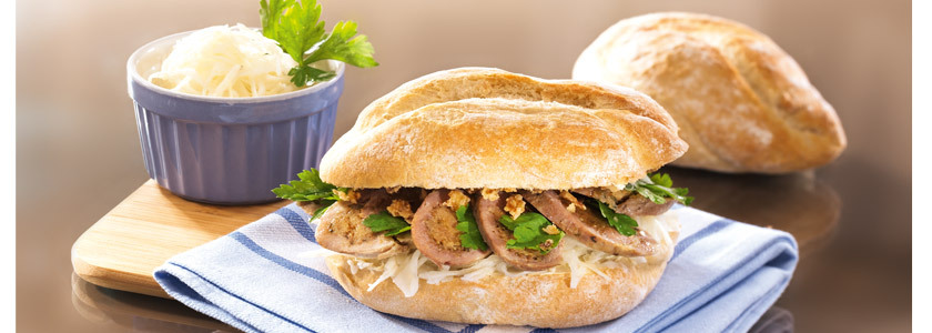 Krusti mit Rollbraten