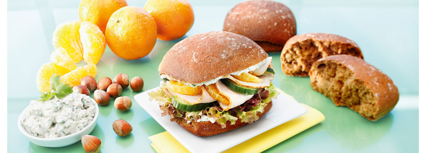 Bratensandwich mit Orange