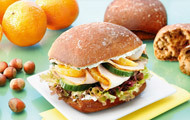 Bratensandwich mit Orange