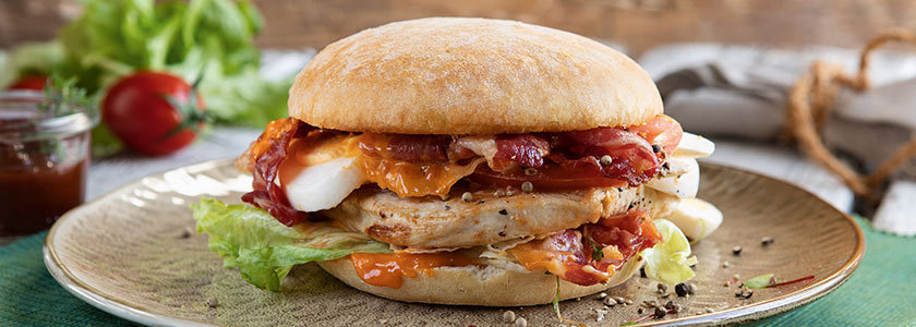 Rusty Burger mit Pute