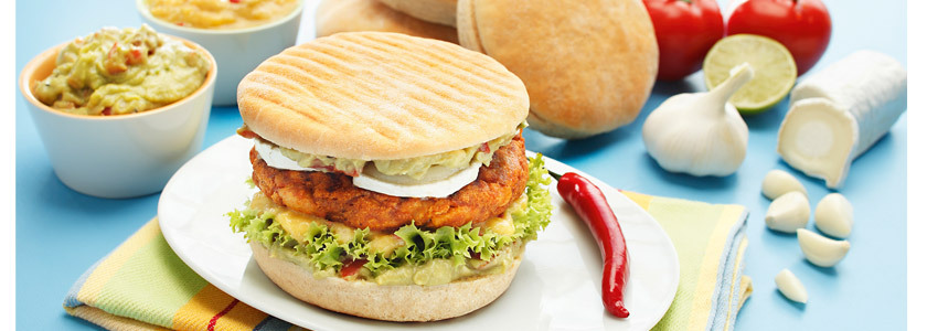 Chicken-Burger Tandoori-Art