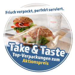 Verpackungs-Aktion Take & Taste