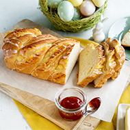 Puddingzopf, handgeflochten