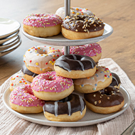 SG-Mini-Donut-Box ungefüllt, 4-fach sortiert