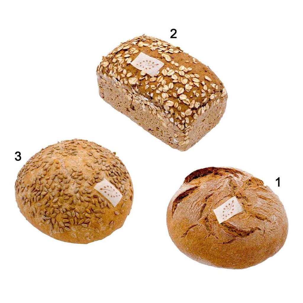 Bio Brotsortiment, 3-fach sortiert