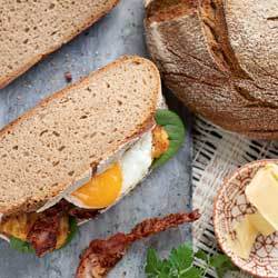 Natursauerteig-Brot Roggen100, ohne Hefe