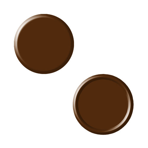 Individual-Schokoaufleger, rund