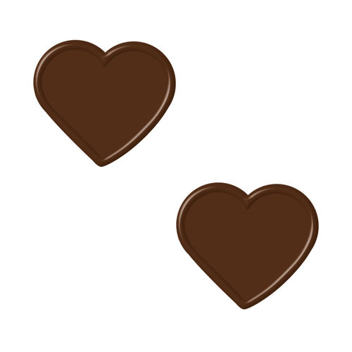 Individual-Schokoaufleger, Herz