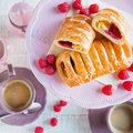 Himbeer-Pudding-Tasche