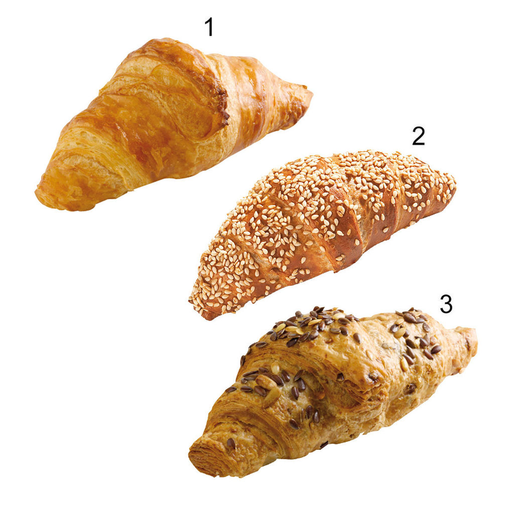 Mini-Butter Croissant Box, 3-fach sortiert