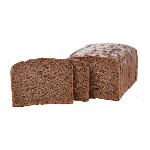 Schwarzbrot, geschnitten