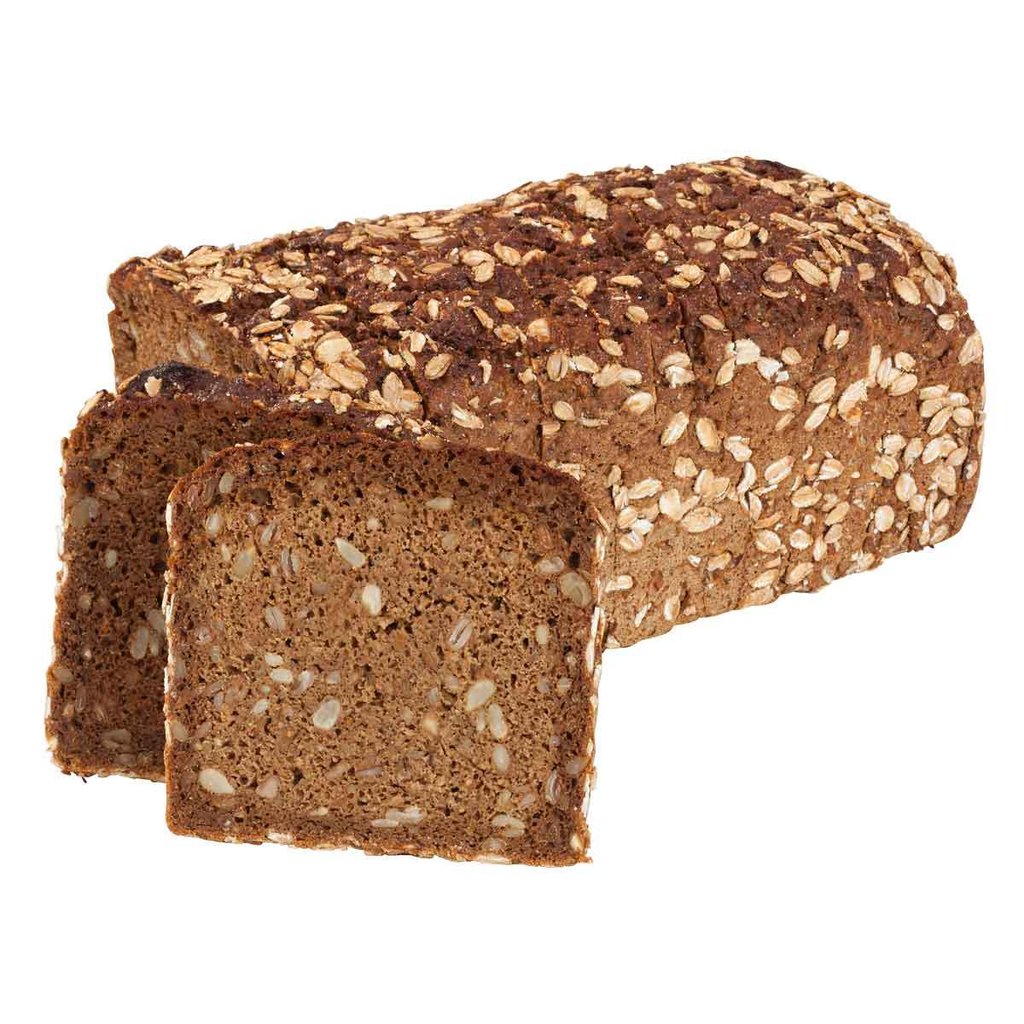 Roggenvollkornbrot, geschnitten