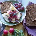 Roggenvollkornbrot, geschnitten