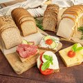 Glutenfreie Brotbox geschnitten, 4-fach sortiert
