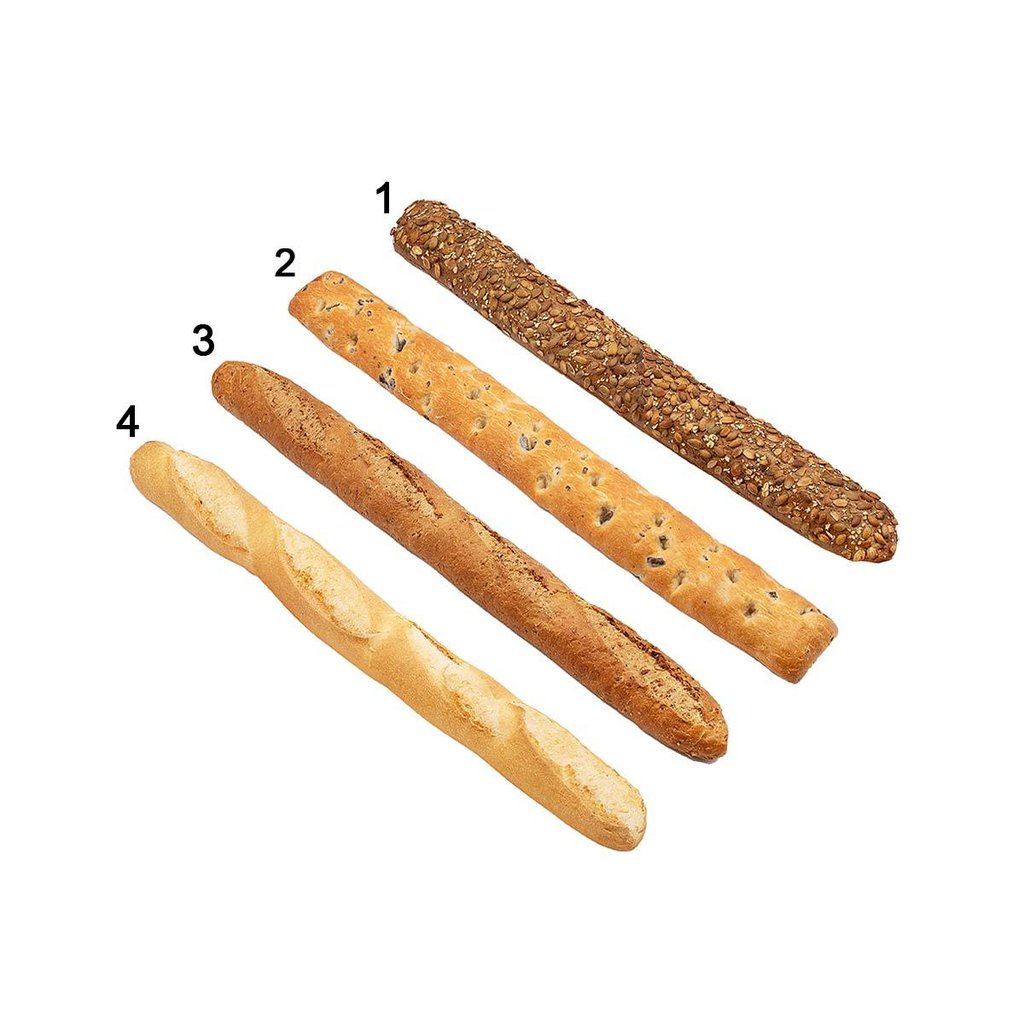 Knusper-Baguette-Kiste, 4-fach sortiert