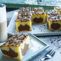 Marmor-Blechkuchen, geschnitten