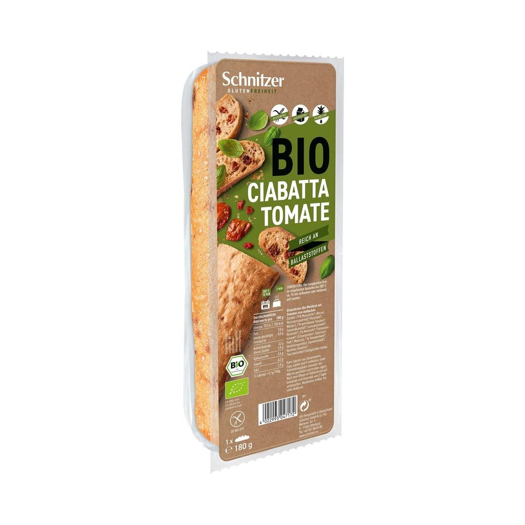 Schnitzer Bio Ciabatta "Tomate", glutenfrei