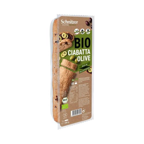 Schnitzer Bio Ciabatta "Olive", glutenfrei