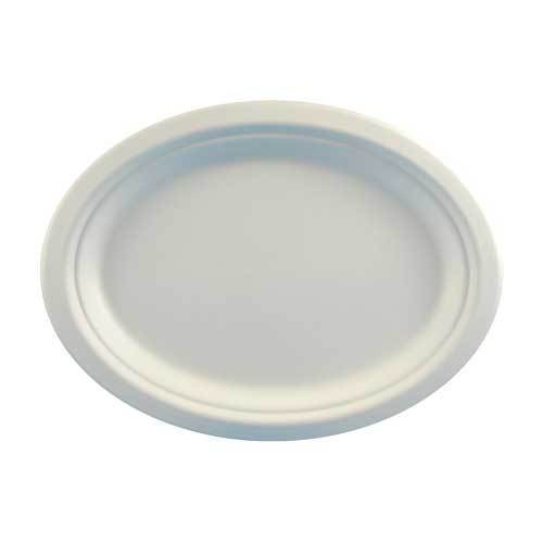 Zuckerrohr-Teller "Pure", oval