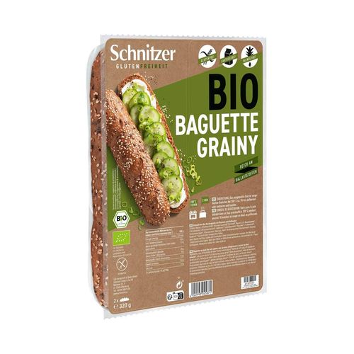 Schnitzer Bio Baguette "Grainy", glutenfrei