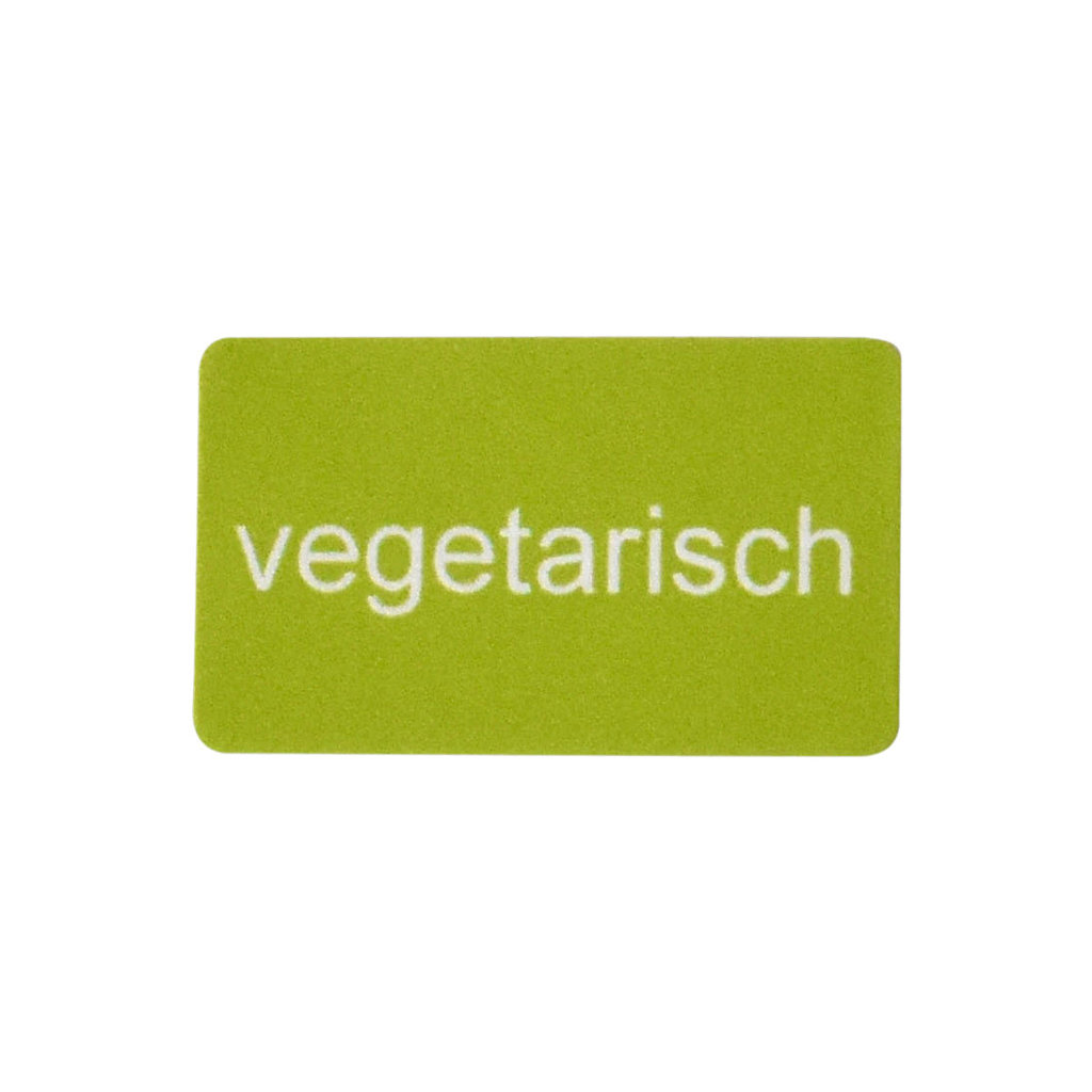 Etikett "Vegetarisch"