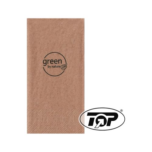 Serviette "green", braun