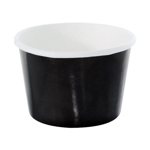 Kartonbecher, schwarz, 280 ml