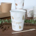 Pappbecher "Pure Joy Braun", 400 ml