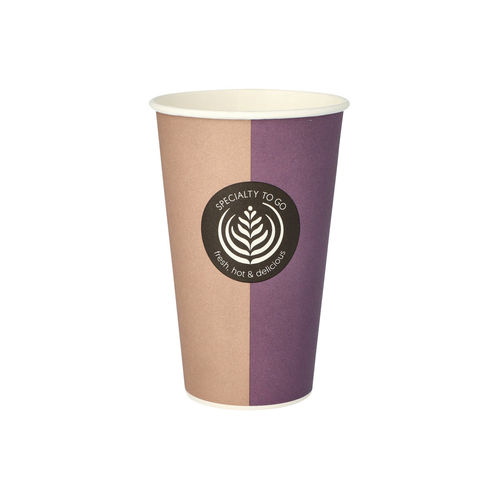 Kaffeebecher "fresh, hot & delicious", 400 ml