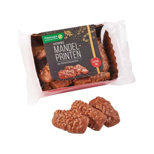 Mandel-Printen mit Vollmilchkuvertüre, glutenfrei