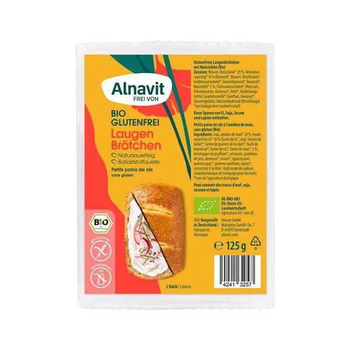 Alnavit Bio Laugenbrötchen, glutenfrei