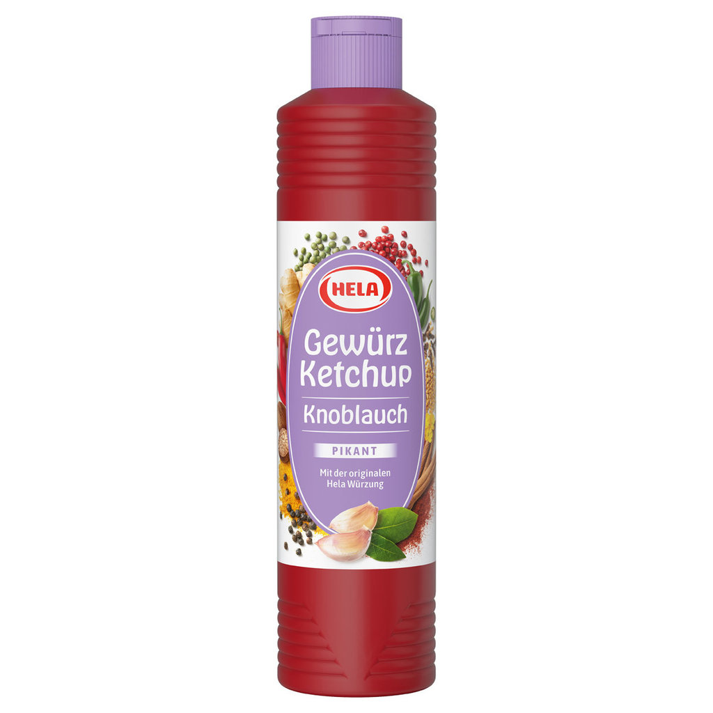 Hela Gewürz Ketchup Knoblauch, 800 ml