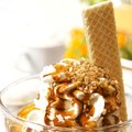 Eiswaffeln gefüllt mit Vanillecreme