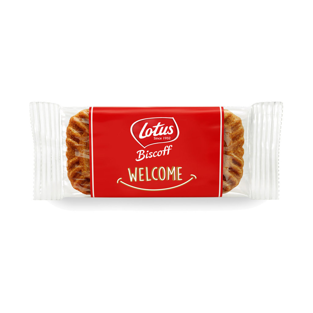 Lotus Biscoff Gebäck "Welcome ", einzeln verpackt