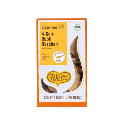 Werz Bio 4-Korn Rübli Häschen, glutenfrei