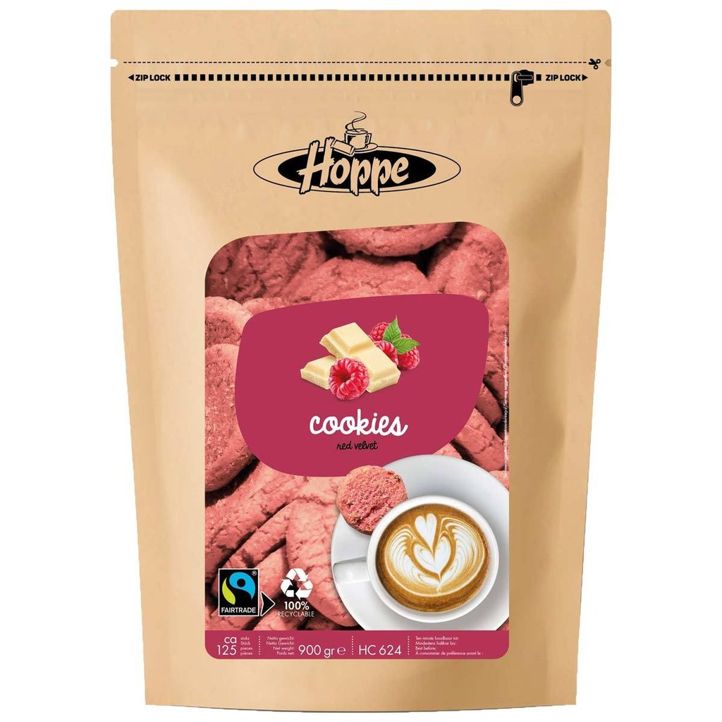 Hoppe-Gebäck "Cookies Red Velvet", 900g