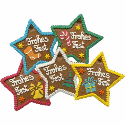 Lebkuchenstern "Frohes Fest"