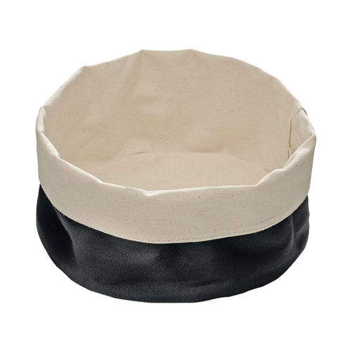 Brottaschen, beige/schwarz - Ø 17 x 8 cm