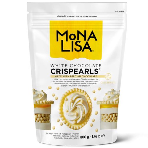 Mona Lisa Crispearls white chocolate