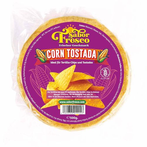 Corn Nachos Tostada, Ø 15 cm